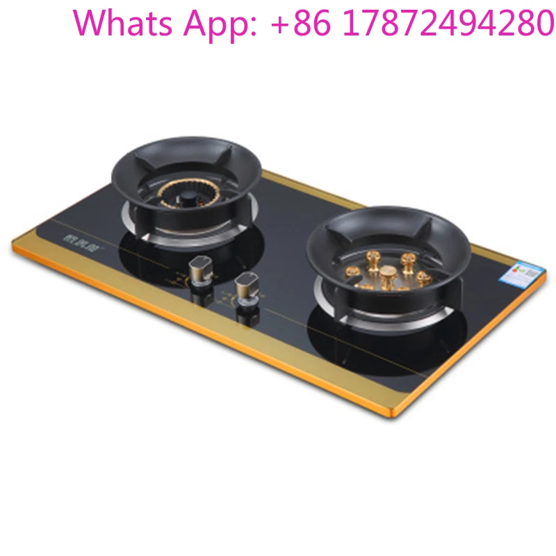 Household Double-burner  Stove Cooktop Tempered Glass  Cooker Cooker Embedded/Table Type  Furnace