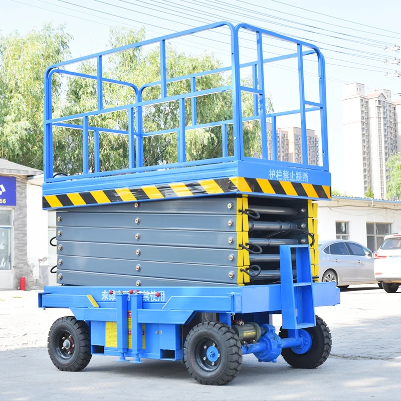 3m Electric Scissor Lift Platform Low Noise 200kg Capacity Rental Warehouse Logistics Compact Foldable Design Quick Setup