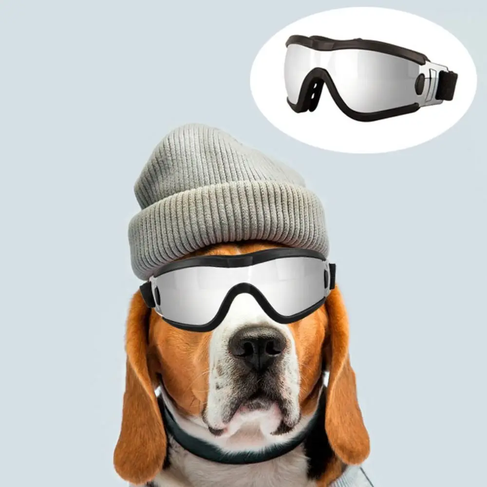 

Adjustable Strap Dog Goggles UV Resistant Waterproof Dog Sunglasses Anti-Fog Windproof Pet Glasses Sports