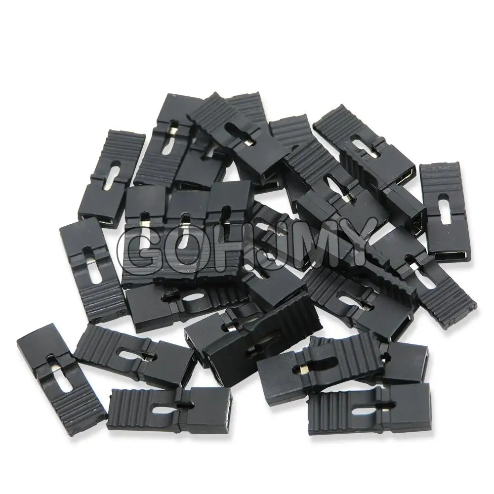 100PCS Extended Jumper Cap 2.54mm Pitch Pin Header Connector Long Type Jumper Plug Cover DIY Repair Parts NEW