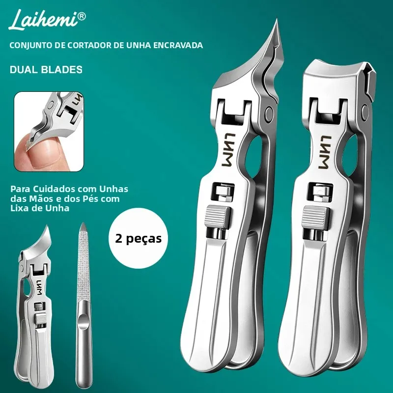 cortador-de-unhas-encravadas-dobravel-laihemi-com-lamina-dupla-mandibula-larga-anti-splash-em-aco-inoxidavel-conjunto-com-lixa-de-unhas
