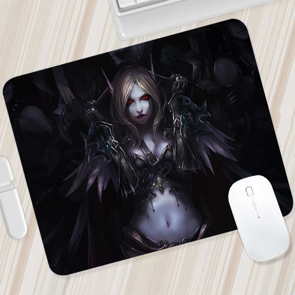 World of Warcraft Sylvanas Small Mouse Pad Gaming Mousepad PC Gamer Mouse Mat Computer Pad Keyboard Mat Desk Pad Laptop Mausepad