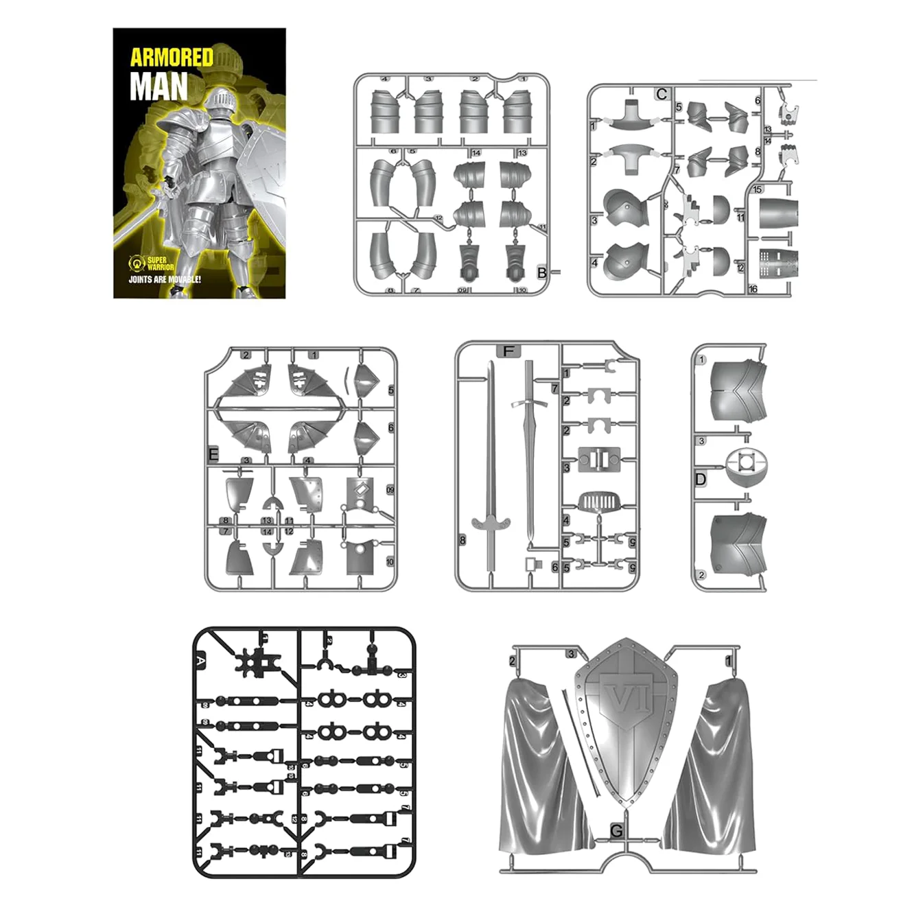 Modelo de Montagem 3D de Caval - Model Kit Armored Core avaliação e preço