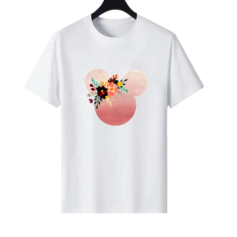 ديزني ميكي ماوس نمط امرأة الوالدين والطفل الملابس الرجعية جولة الرقبة أعلى السيدات رخيصة Y2k قصيرة الأكمام تي شيرت بلوزات #2