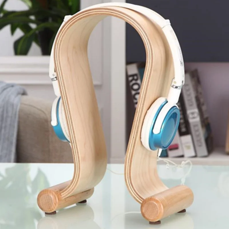 Kopfhörerständer aus Holz, Headset-Ständer, Desktop-Kopfhörer-Displayständer, Gamer-Geschenke, Heim- und Bürodekoration für fast alle Kopfhörer. – Detail 6
