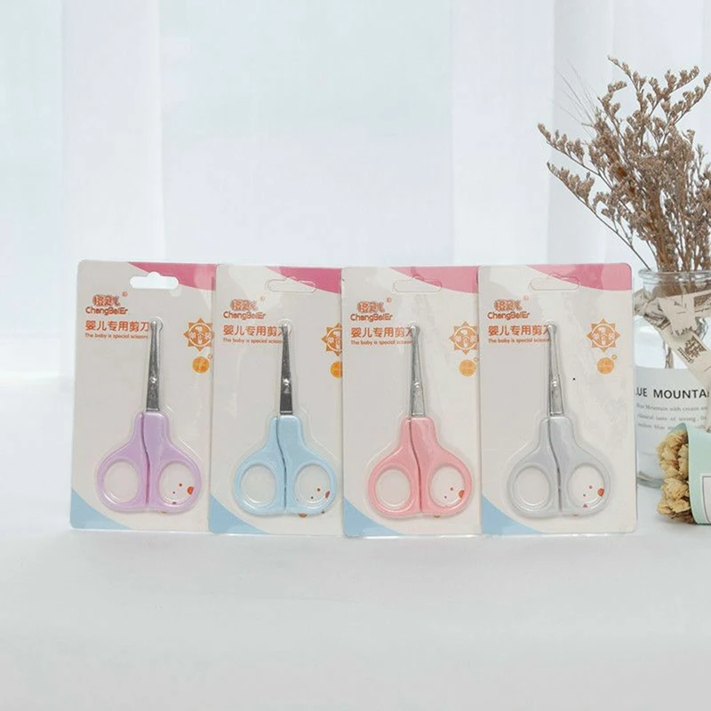 Segurança prego clippers tesoura cortador para o bebê recém-nascido tesouras do prego do bebê conveniente diário concha prego tesoura manicure