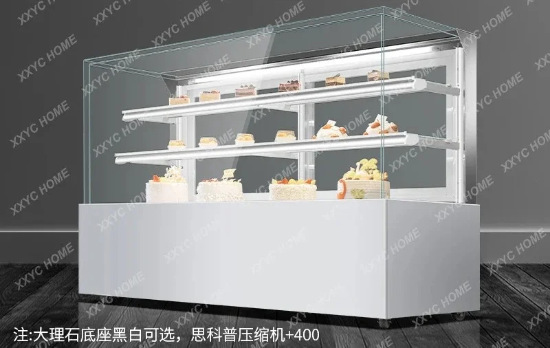 ZH Right Angle Cake Show Case Commercial Dessert Bread Western Point Refrigerated Cold Fruit Fresh Cabinet