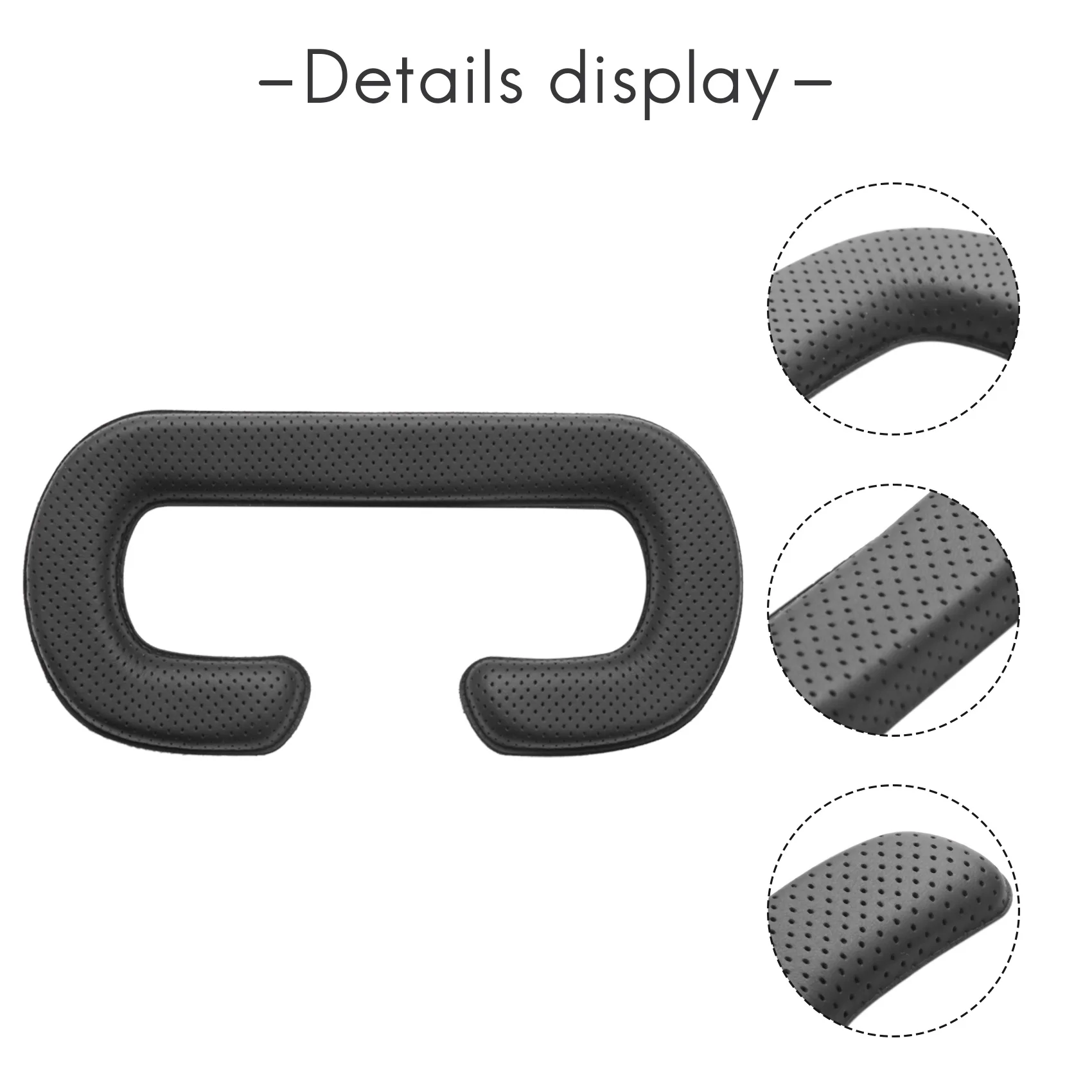 Funda de cuero Pu para HTC Vive, espuma para HTC Vive Headset VR, paquete de cubierta de cojín facial, reemplazo de Espuma facial fácil de limpiar para