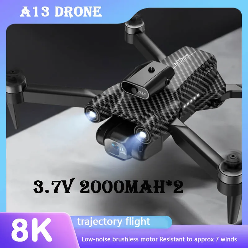 

Original 8k A13 Pro Better Drone Dual Camera With Brushless Motor 360 ° Intelligent Omnidirectional Obstacle Avoidance Toy Drone