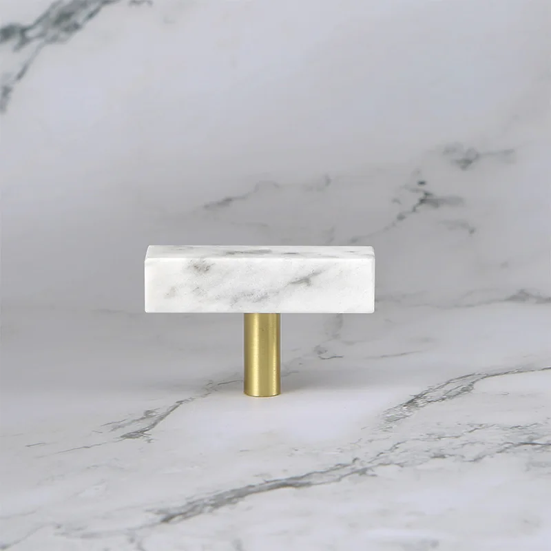 Brass Marble Crystal Stone Furniture Handles, Long Round Pulls, Cupboard, Wardrobe, Dresser, Drawer, Cabinet, White, Green