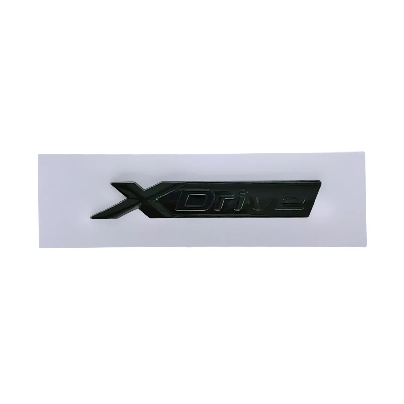 3D ABS Black X Drive Logo Xdrive Emblem Nameplate Car Trunk Badge Xdrive Sticker Accessories