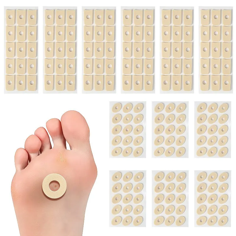 4 Sheets Anti-wear Foot Blisters Callus Cushions Shoes Heel Pad Patch Foam Removal Foot Corn Bunion Protectors Feet Care Tools