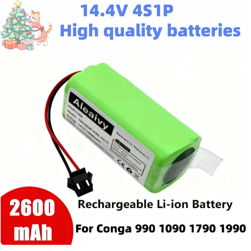Upgraded 14.4V 3500mAh Battery for Conga Excellent 1990 Deebot N79S Longer Working Time Than Original Enhanced Performance