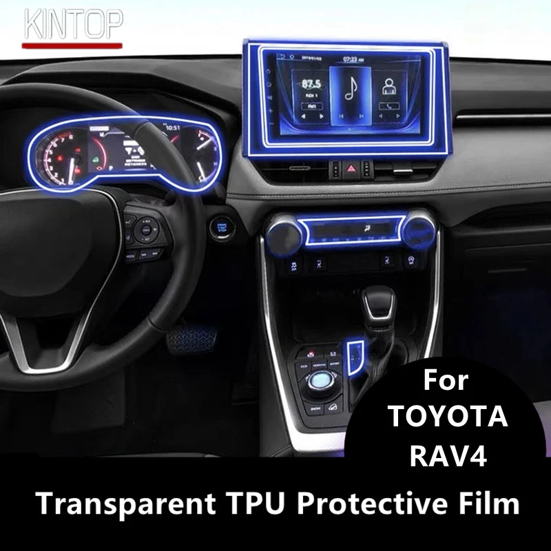 

For TOYOTA RAV4 19-22 Car Interior Center Console Transparent TPU Protective Film Anti-scratch Repair Film Accessories Refit