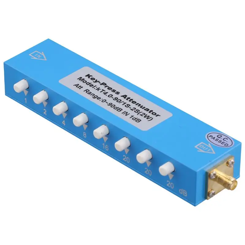 [B24B!】 SMA/N Adjustable RF Signal Attenuator 0-90Db 2W DC-4Ghz External Thread Inner Hole For Network Communication