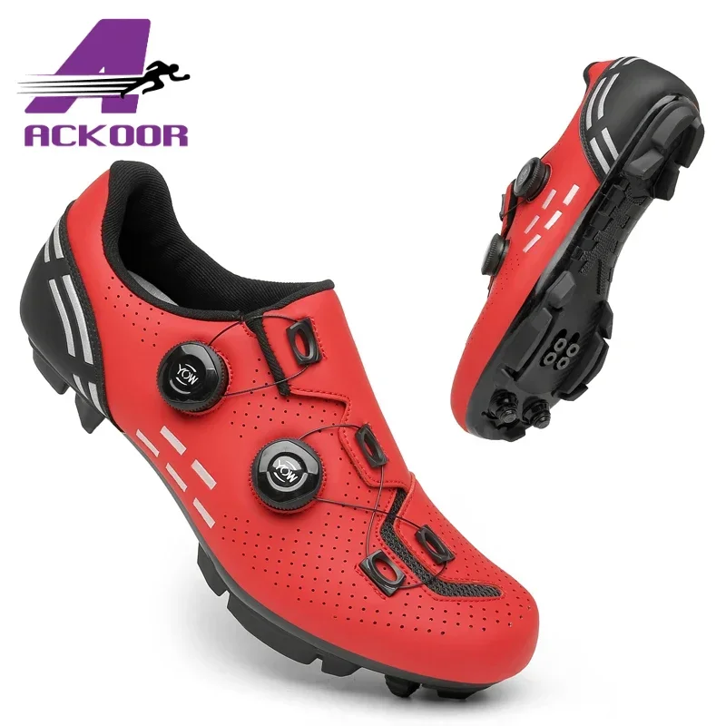 Men Speed Cycling Sneaker SPD Mountain Bike Footwear Women Bicycle Shoe MTB Racing Shoes Flat Route Cleat Road Bike Shoe Sneaker