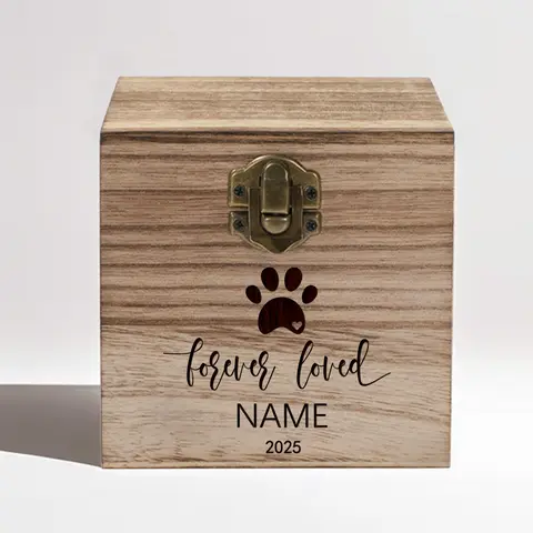 Pet Memorial Keepsake Box Dog Bereavement Gift Pet Keepsake Box Cat Dog Loss Gift Wood  Memorial Urns Dog Ashes Keepsake