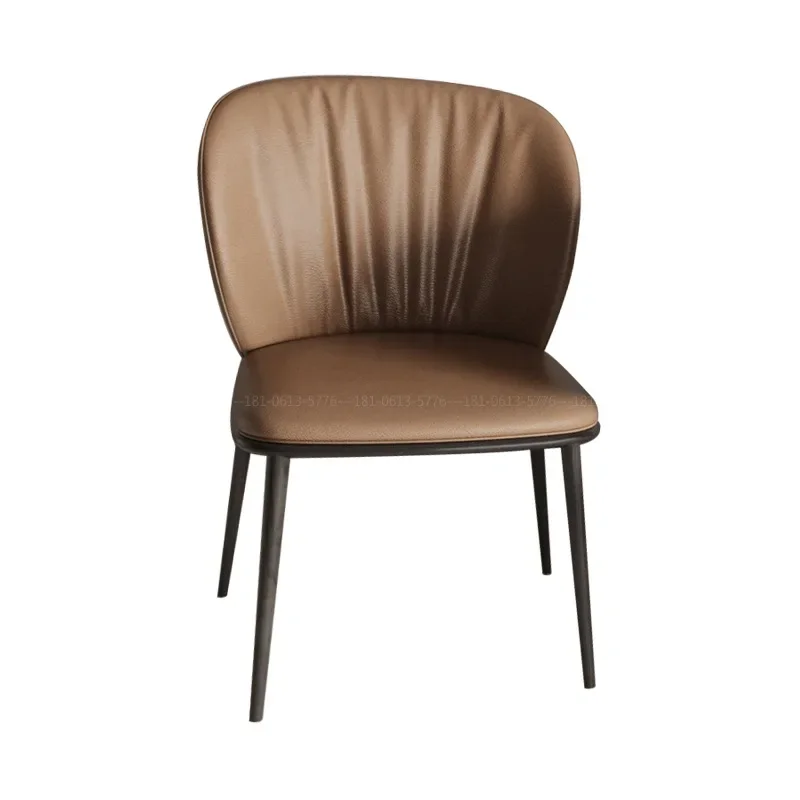 كرسي طعام إيطالي فاخر خفيف، كرسي ترفيهي، كرسي خلفي حديث #1