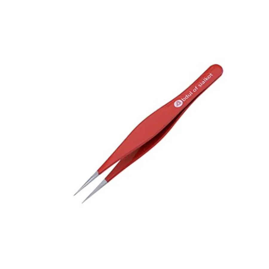Pointed Tweezers, Needle Nose Tip, Sharp Precision Ingrown Hair, Surgical Pointed for heads and Splinters/Best Tweezers for Eye