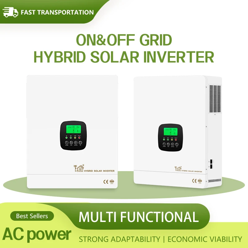 Hybrid MPPT Solar 48v 12KW Inverter, Dual Single DC and AC , Suitable for Home Use, 60Hz Hybrid, IP620 Protection Rating, Tripl