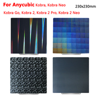 Build Plate for Anycubic Kobra 2 Pro/Neo 3D Printer Heated Bed Double Sided Spring Steel Sheet PEI for Anycubic Kobra Go/Neo