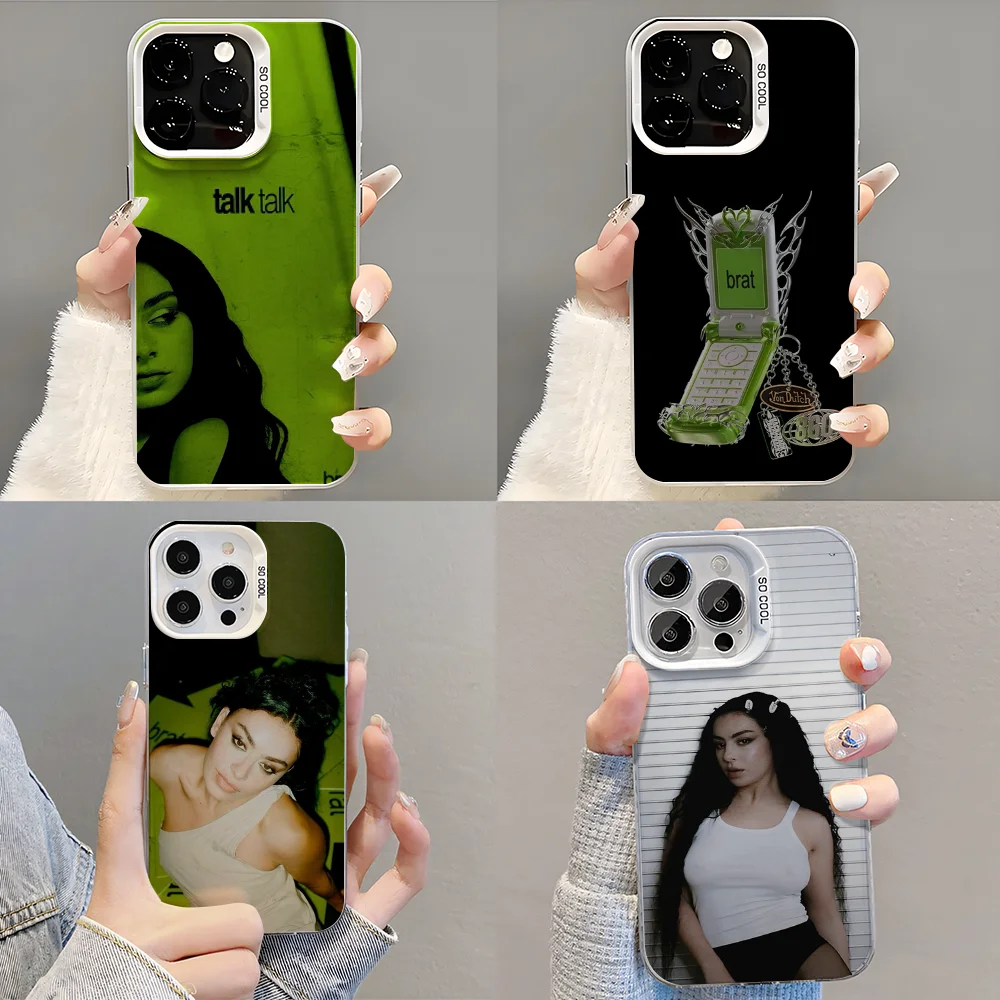 

Charli XCX Brat Phone Case Phone Case For iPhone 14 16 15 11 12 13 Pro Max Mini Plus Shockproof Cover