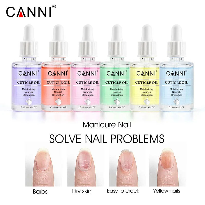 15 ml CANNI Nagelhautöl Nagelgelpoliermittel Maniküre Nagel Hautpflege Feuchtigkeitsspendend Nähren Stärken für Gel Nagelhautenthärter – Detail 8