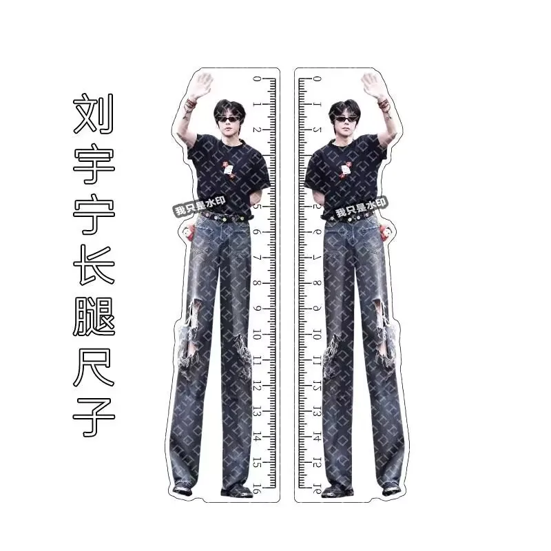 

Новая линейка Liu Yuning с абстрактной длинной ногой и забавным дизайном, акриловая выдерживающая орнамент, памятное измерение