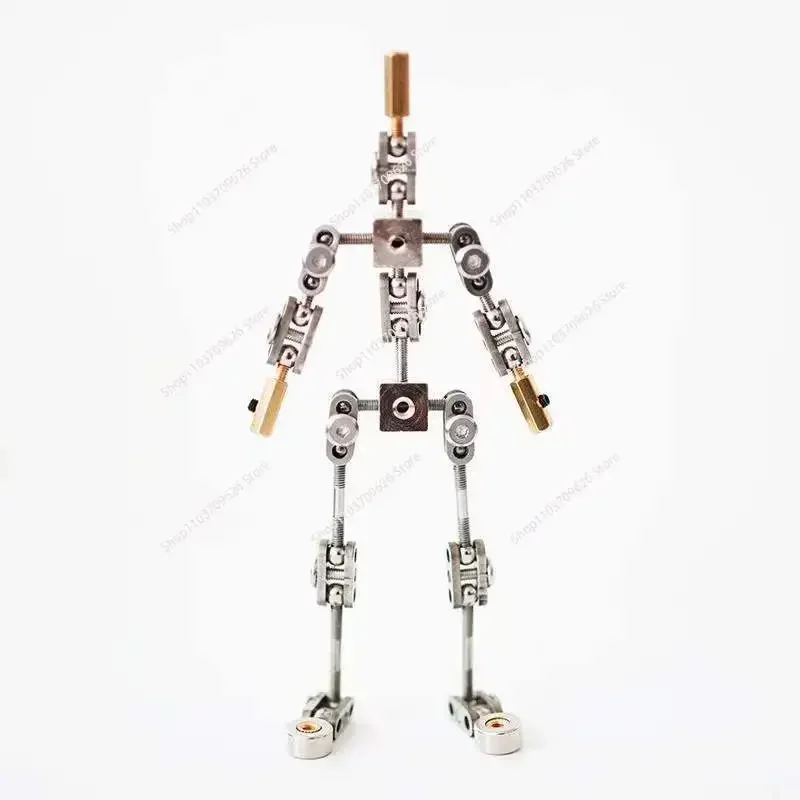 Man skeleton NOT-READY-MADE Studio Stop Motion Armature Kits  Metal Puppet Figure for Character Design Creation