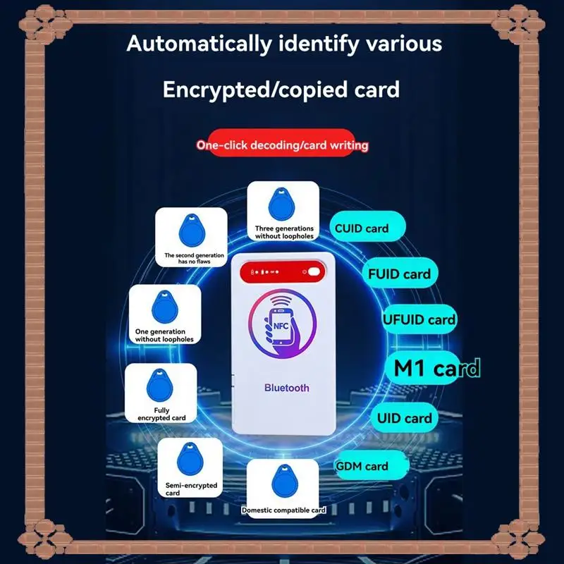 Livraison 24 heures NFC Max IC ID RFID duplicateur lecteur de carte de cryptage écrivain Bluetooth prise en charge Android IOS Harmonyos pour Elevato