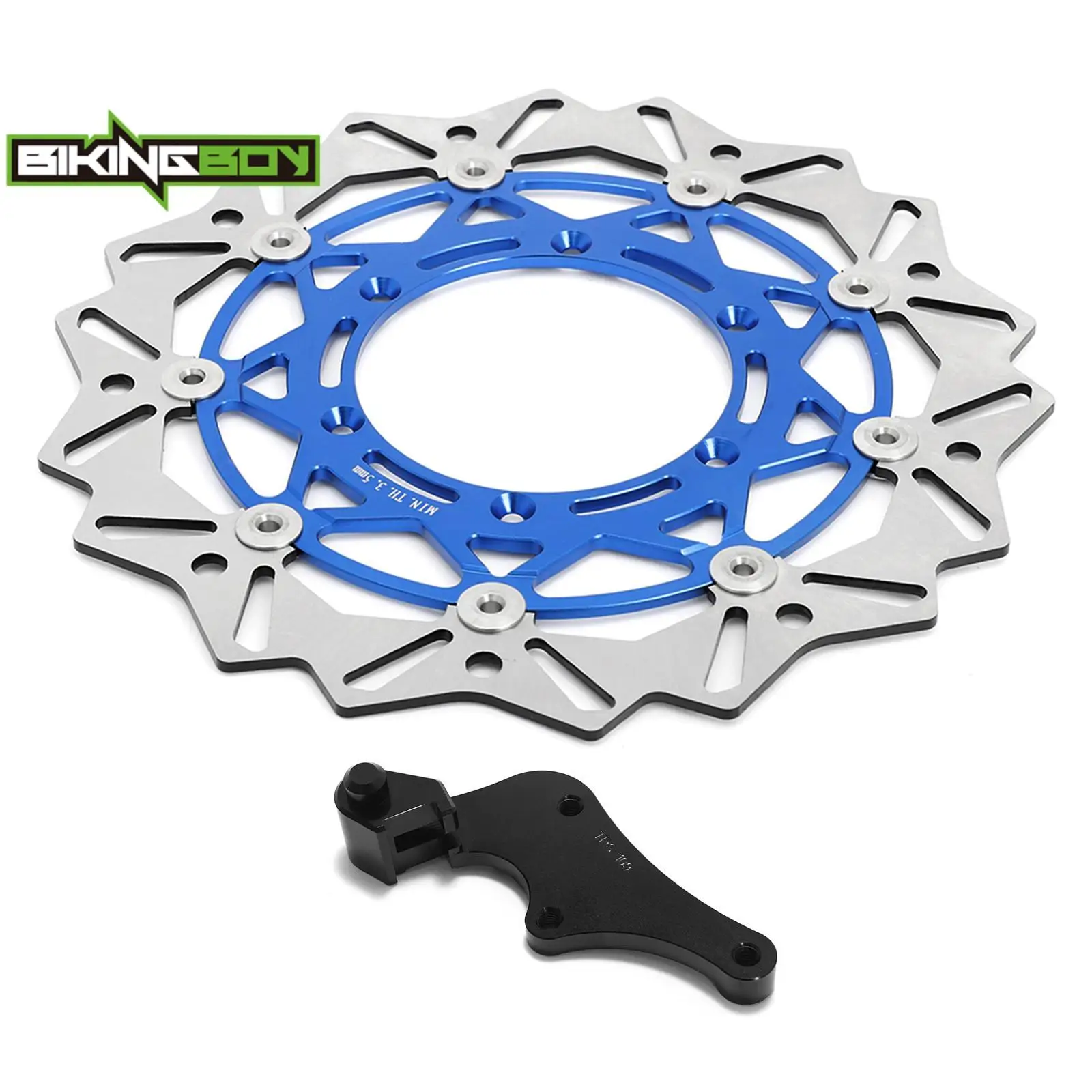For WR250F 20-26 WR450F 19-26 YZ250F YZ450F YZ250FX YZ450FX 16-26 YZ125 YZ250 17-26 21 22 320mm Front Brake Disc Rotor + Bracket