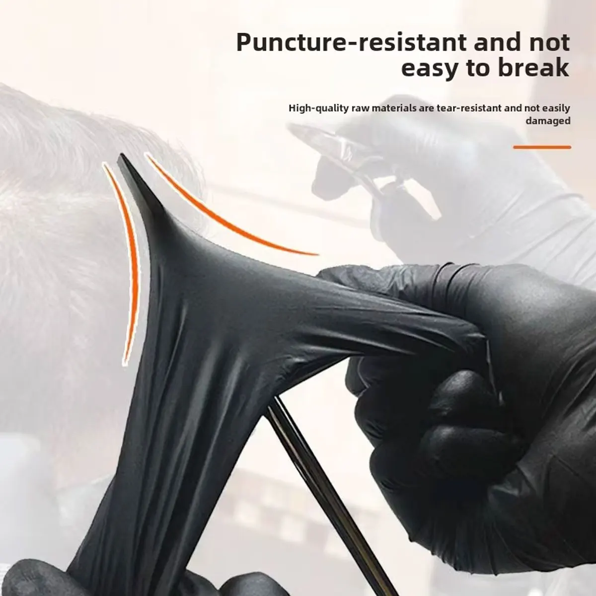 100/50/20/10pcs Disposable Gloves Black Waterproof Nitrile Auto Parts Kitchen Home Hair Care Cleaning Latex Gloves Accessories