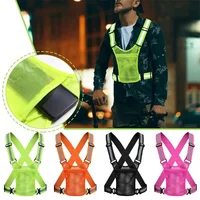 4 Colors Unisex Light High Visibility Safety Vest With Storage Bag Night Construction Cycling Traffic Coat Running Working 2