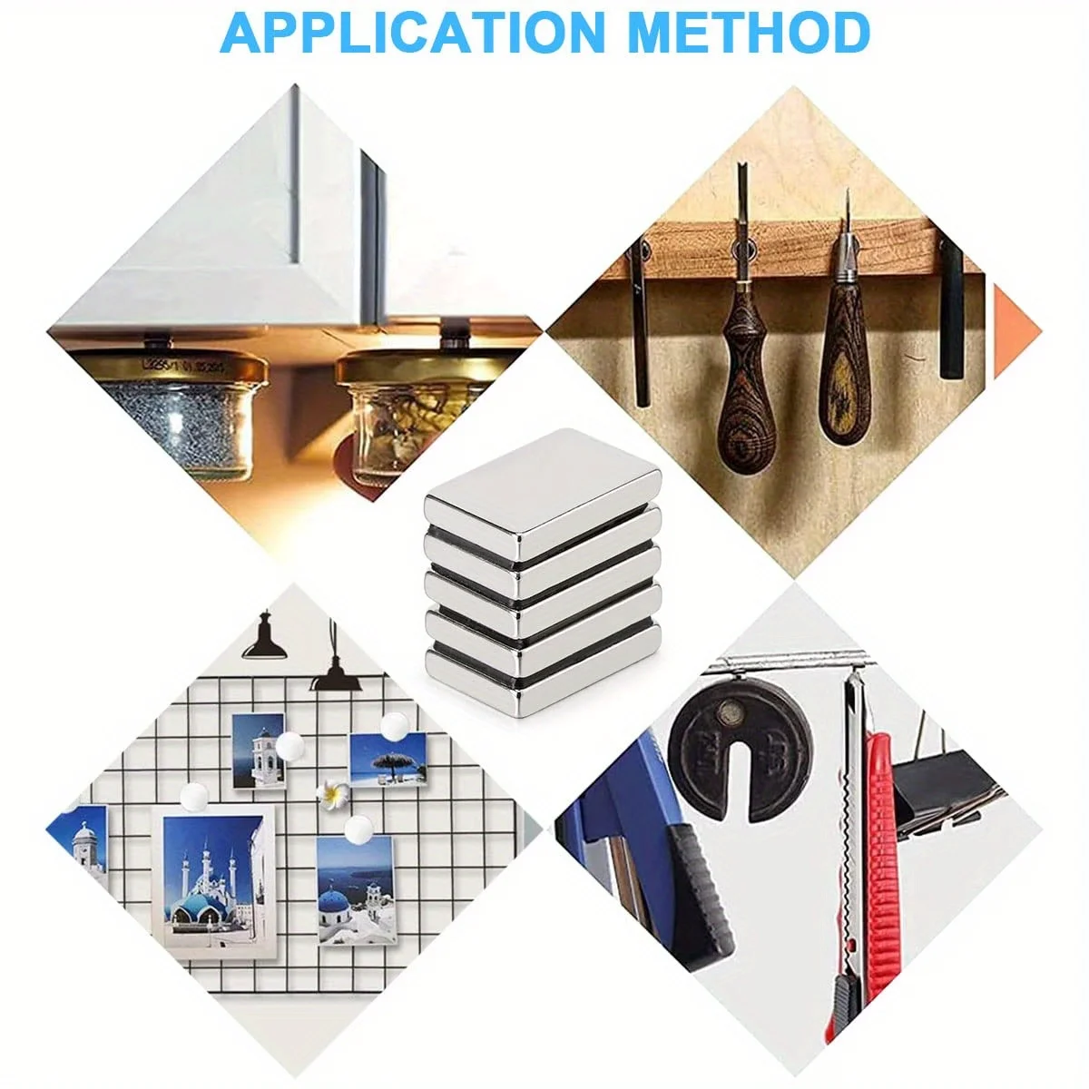 20/50 قطعة 10x5x2 مللي متر و 10x5x3 مللي متر الثنائي المغناطيسي ، ضبط قوةك المغناطيسية دون تغيير بصمة القدم #5