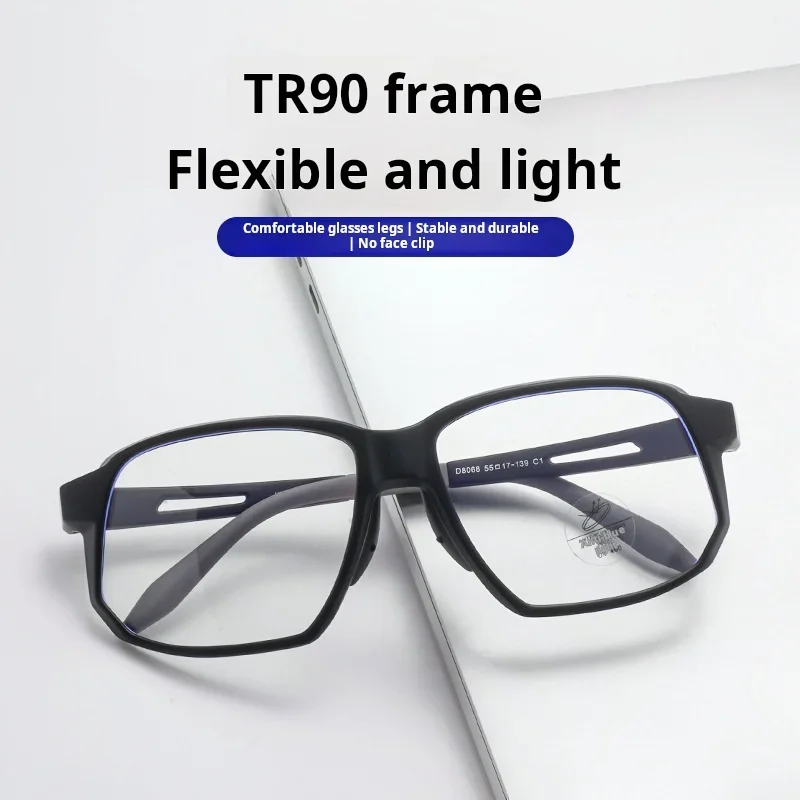 OLLYMURS جديد TR90 الرجال الرياضة الدراجات نظارات خفيفة للغاية موضة كبيرة الحجم النظارات الطبية البصرية الإطار النساء HD-8068