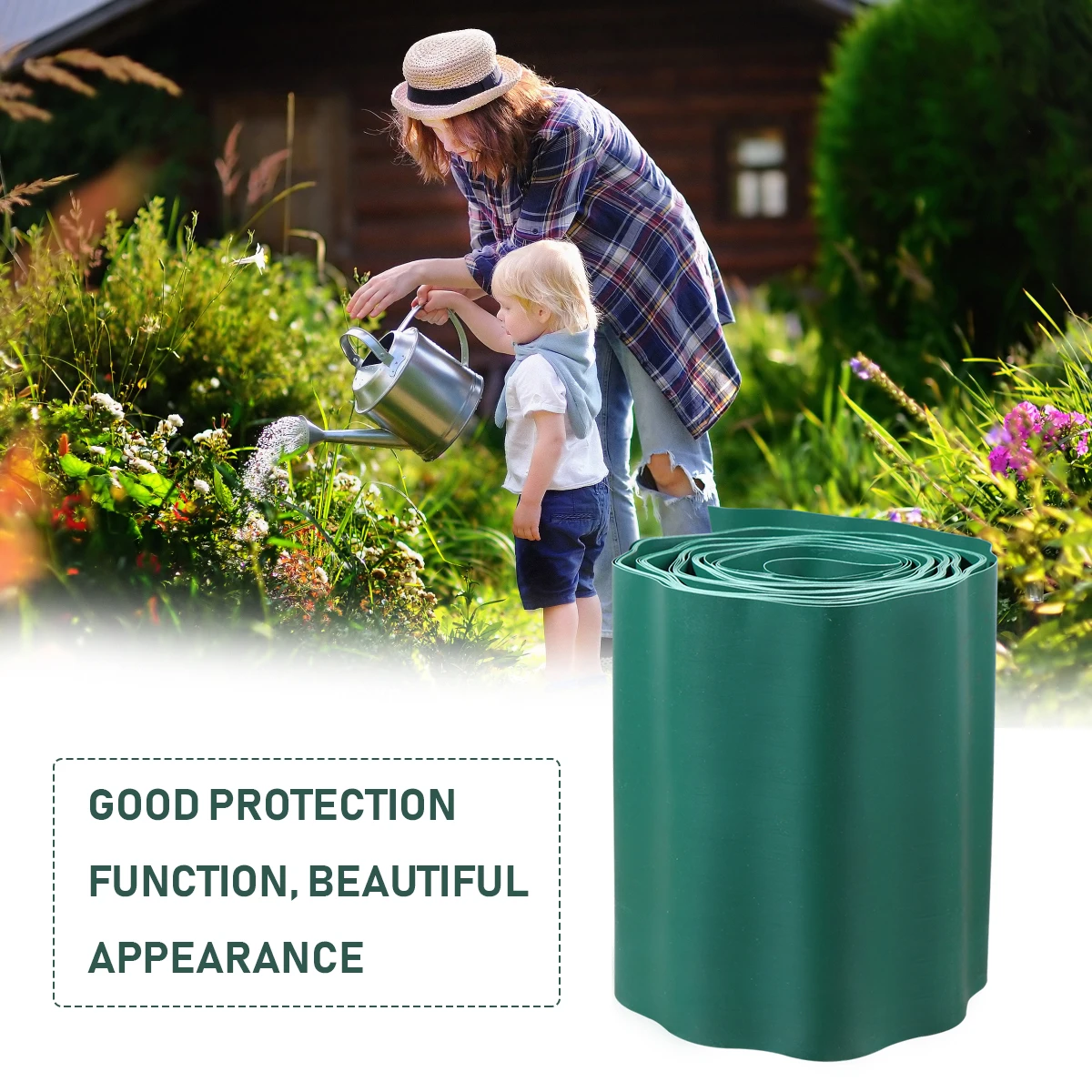 

PP Plastic Edging Landscape Border Durable Blocks Grass Spreading Raised Mulch Rock Soil Mini DIY Terraced Landscaping Yard