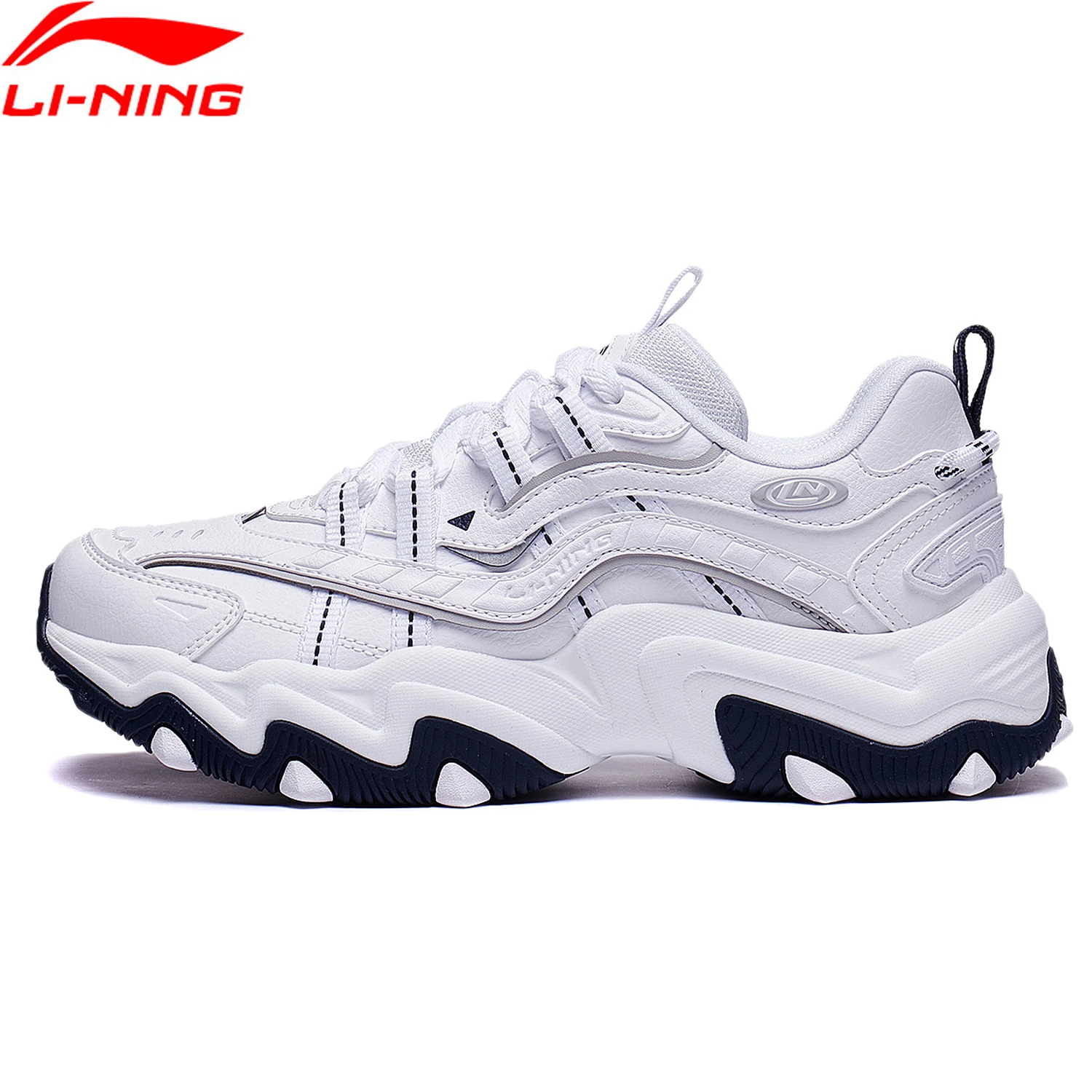 Li-Ning Women X-CLAW LITE 2 Classic Lifestyle Shoes Retro Cushion Dad Shoes Stable Support Wearable Comfortable Sneakers AGCT358