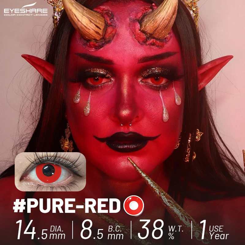 EYESHARE Anime-Zubehör Augenlinsen 1 Paar Cosplay Farbige Kontaktlinsen für Augen Verrücktes Halloween-Make-up Farbige Augenlinsen – Detail 7