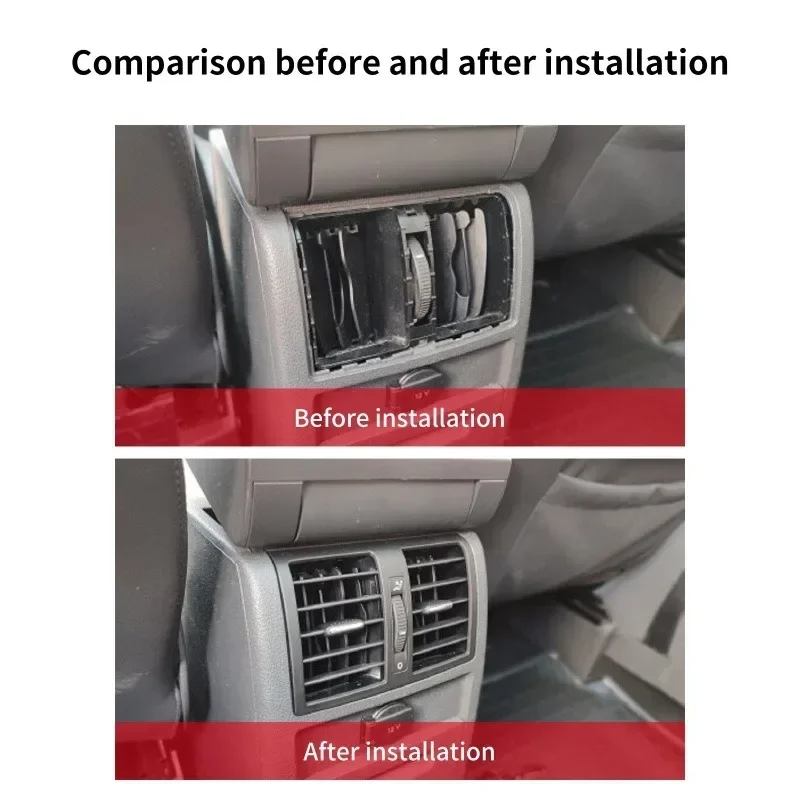 1TD819203 Car Air Conditioning Rear Vent for VW Touran Caddy 2004-2015 Air Conditioning A/C Air Vent Outlet