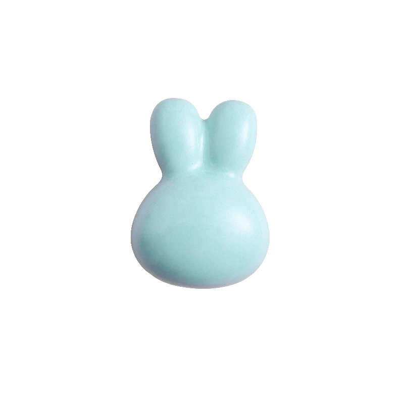 Bunny Foy Meubles Foy Blanc Rose MELKnobs Enfants Foy Céramique Commode lèvent Foy pour Armoires et Ailes de proximité