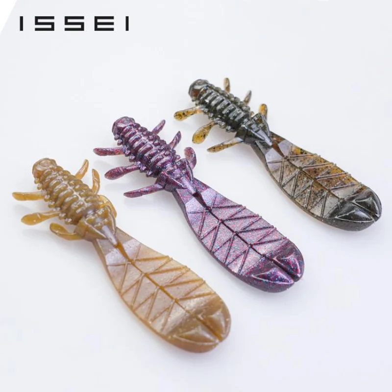 TSUNEKICHI ISSEI Thick-footed Shrimp AK Chunk3.4inch Lure Soft Bait Alien Insect Shrimp Shape Yicheng Lead-free Fake Bait