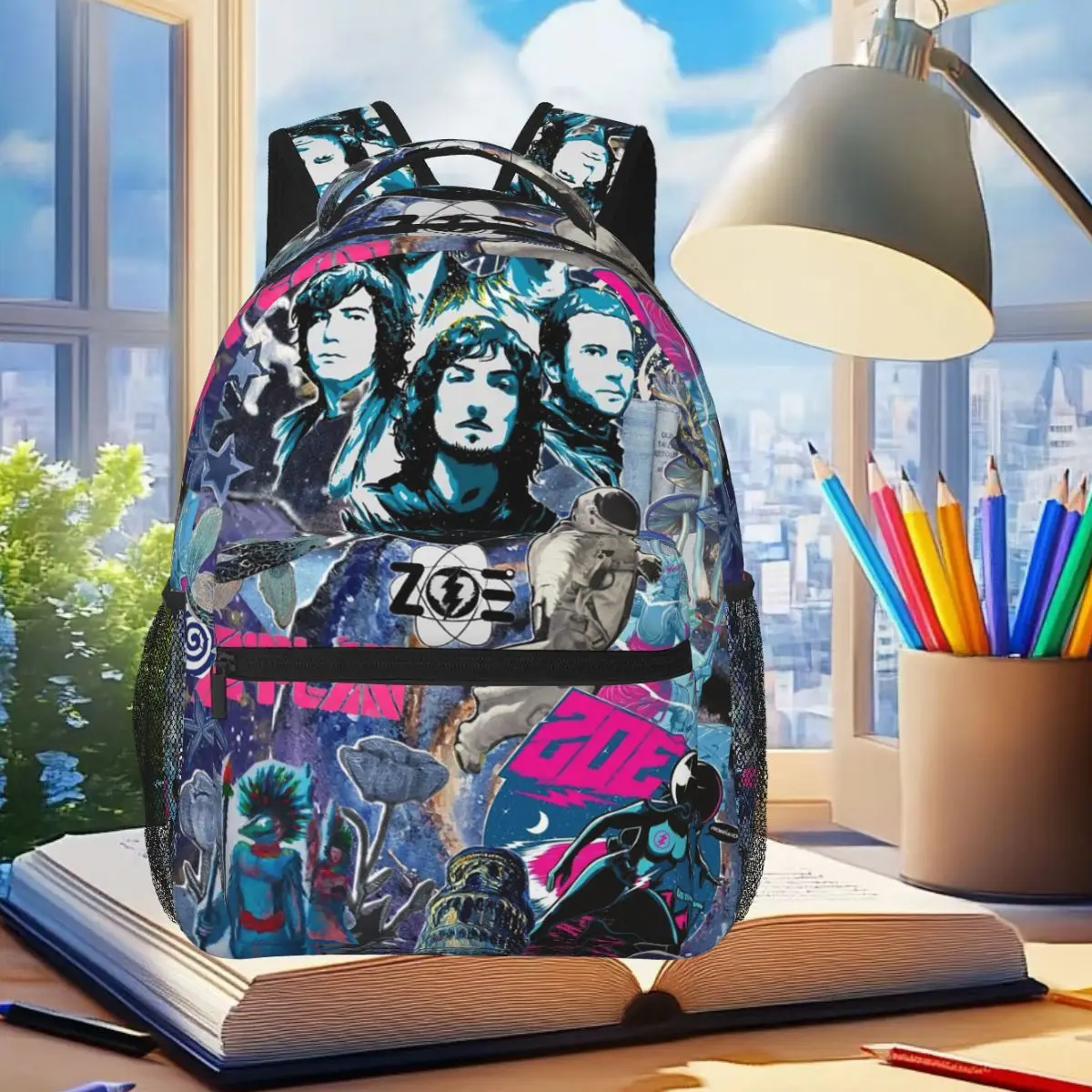 Rock Band Zoe Music Album Merch Backpack Student Boys Girls BookBag Children School Bag Laptop Shoulder Bags for Men Women