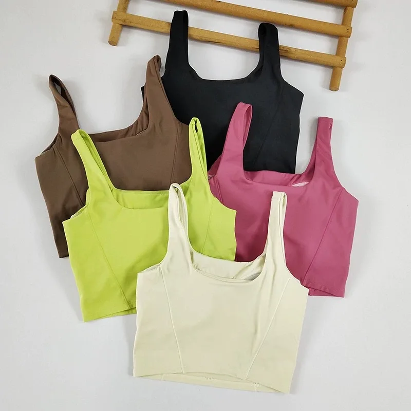 

Women's One-Piece Sports Underwear Quick-Drying Breathable Shockproof Yoga Running Fitness Fitness Gym Tank Top