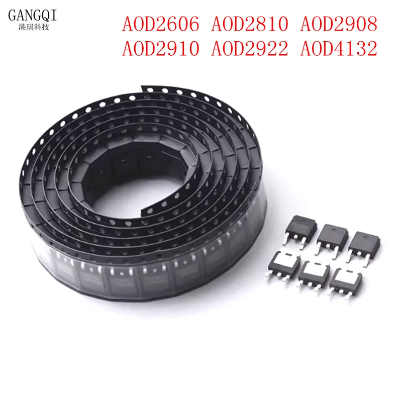 10PCS AOD2606 AOD2810 AOD2908 AOD2910 AOD2922 AOD4132 TO-252 New In Stock