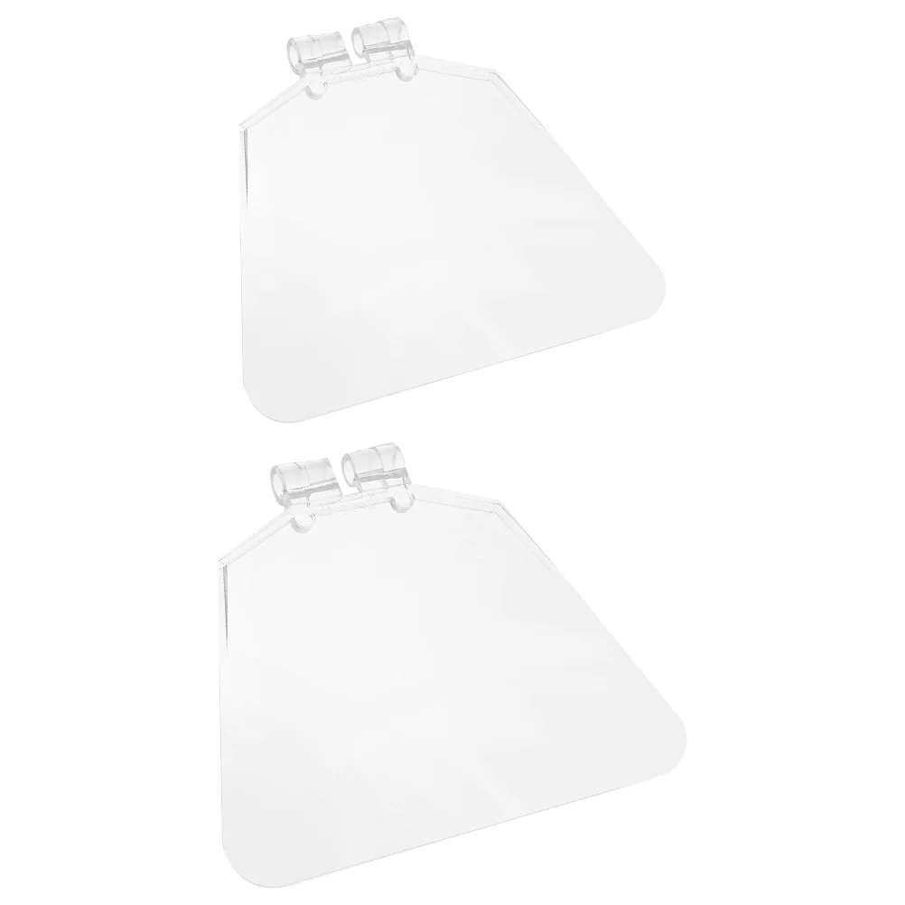 

2 Pcs Grinder Protective Glasses Shields Panel Bench Cover Plastic Safety for Grinders Eye