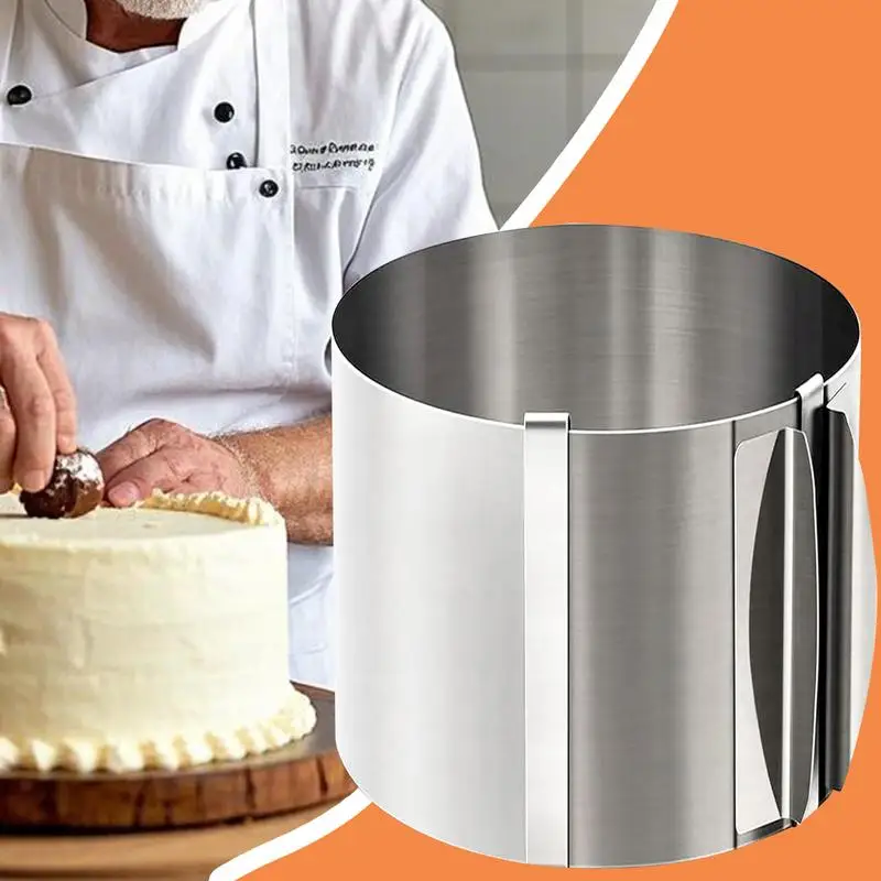 

Stainless steel Baking Ring 20 cm High Cake Form Round Molds Pastry Frame Supplies Decorating Tools Dessert Baking Accessories