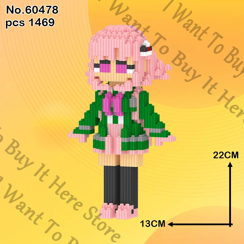 Anime Danganronpa Nanami ChiaKi Kokichi Oma Cosplay Piece Together Accessory Garage Kits Ornament Figurine Model Toys Mascot