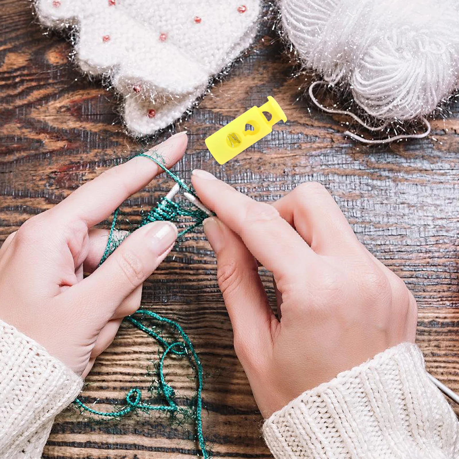 

10Pcs Knitting Needle Stoppers Plastic Point Protectors Prevent Slipping Knitting Crochet Craft Tools Needle Stoppers