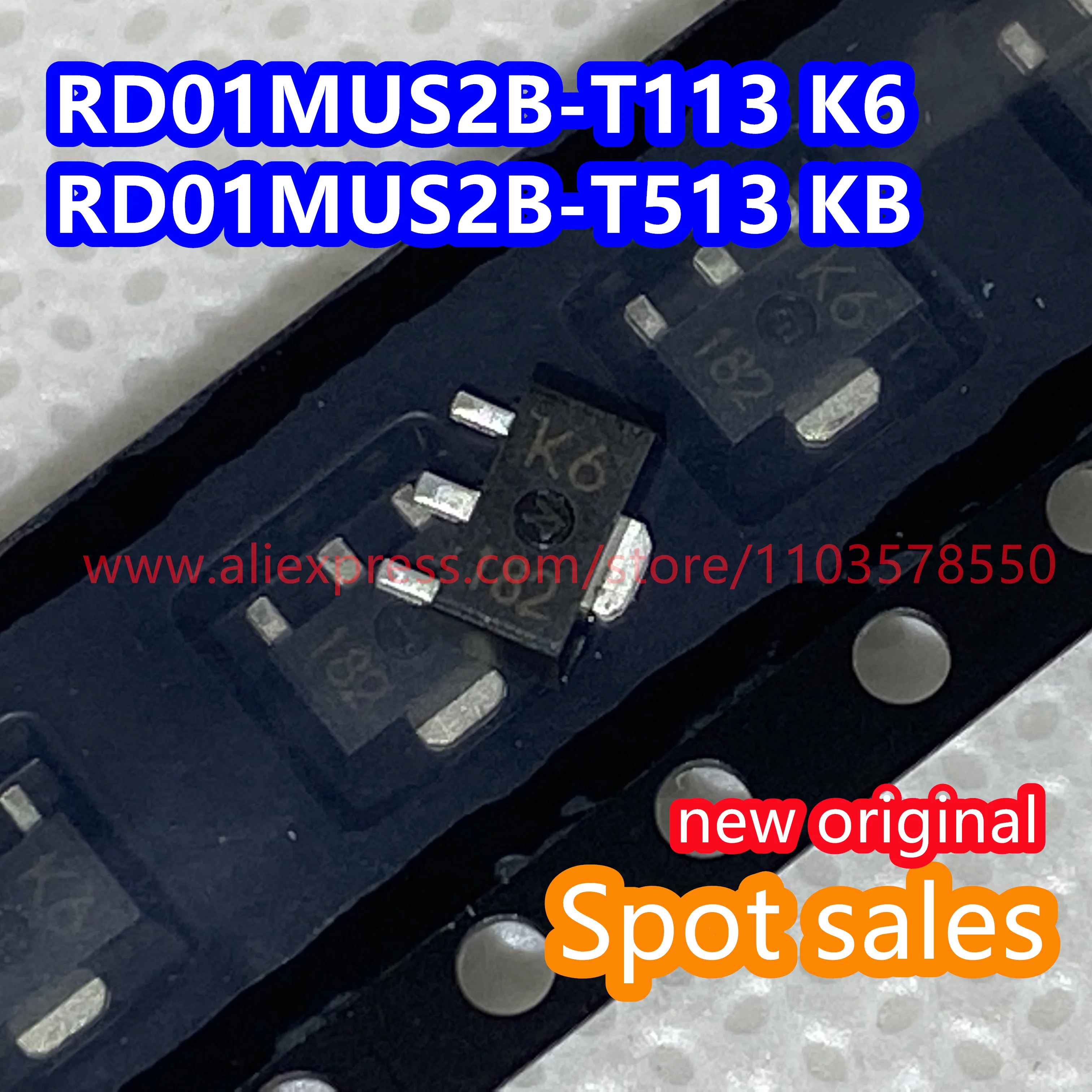 10PCS  New original RD01MUS2B RD01MUS2B-T113 package SOT-89 code KB K6  K5 K2 RF amplifier chip RD01MUS2B-T513