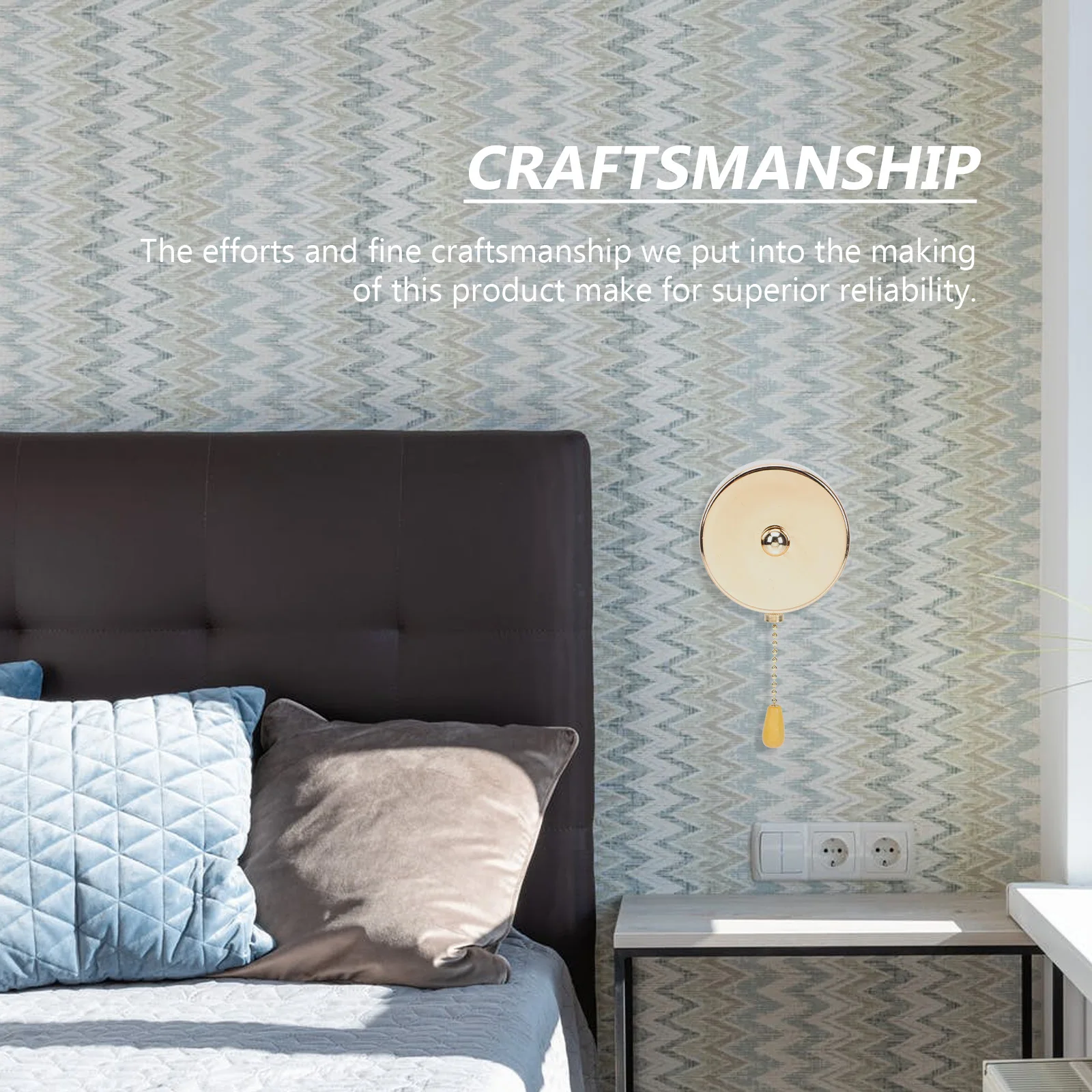 

1Pcs Ceiling Fan Pull Switch Lamp Accessory Heavy Duty Chain Replacement Part Smooth Surface Long Lifespan Home Light Controller